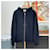 Hermès Felpa con cappuccio e zip Ex Libris Silk Patch Navy Blu - vista 2