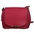 Fendi Borsa a tracolla quadrata con logo dorato bordeaux Rosso