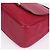 Fendi Borsa a tracolla quadrata con logo dorato bordeaux Rosso - vista 10