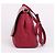 Fendi Borsa a tracolla quadrata con logo dorato bordeaux Rosso - vista 5