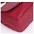 Fendi Borsa a tracolla quadrata con logo dorato bordeaux Rosso - vista 9
