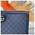 Gucci Clutch Ophidia in tela GG Navy Blu - vista 3