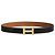 Hermès Reversible Leather Strap Belt with Buckle Black - view 4