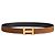 Hermès Reversible Leather Strap Belt with Buckle Black - view 5