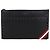 Bally Clutch Media Oro e Nera con Borchie Nero