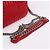 Prada Borsa a Spalla Diagram Red Silver Chain Rosso - vista 6