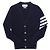 Thom Browne Gestreifter Cashmere-Cardigan Schwarz - Ansicht 4