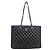 Chanel Borsa a tracolla shopper Timeless in pelle di agnello nera e oro Nero