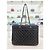 Chanel Borsa a tracolla shopper Timeless in pelle di agnello nera e oro Nero - vista 6