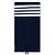 Thom Browne Sciarpa in cashmere a righe a coste Nero