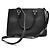 Prada Tote Grande e Borsa a Spalla Saffiano Lux Galleria Nero - vista 3