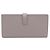 Hermès Cartera larga unisex Appson marrón con vetas chapada en oro Castaño - vista 3