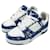 Louis Vuitton Trainer in denim blu monogram Argento