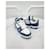 Louis Vuitton Trainer in denim blu monogram Argento - vista 3