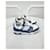 Louis Vuitton Trainer in denim blu monogram Argento - vista 4