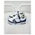 Louis Vuitton Trainer in denim blu monogram Argento - vista 5