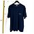 Dior Terry-Baumwoll-T-Shirt mit kurzen Ärmeln Navy Blau