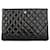 Chanel Clutch CC New Medium in vernice argento  - vista 1