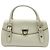 Salvatore Ferragamo Borsa Tote Saffiano Silver Gancini Bianco