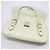 Salvatore Ferragamo Borsa Tote Saffiano Silver Gancini Bianco - vista 6
