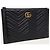 Gucci Clutch GG Marmont matelassé nera Nero - vista 3