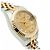Rolex Original Diamond Datejust Combi Damen Uhr mit Garantie Golden - Ansicht 11