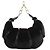 Valentino Borsa a Spalla Black Grama Mink Croissant Nero