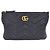 Gucci Clutch Black Matelassé Chevron GG Marmont Preto - vista 2