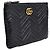 Gucci Clutch Black Matelassé Chevron GG Marmont Preto - vista 4