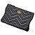 Gucci Clutch Black Matelassé Chevron GG Marmont Preto - vista 6
