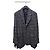 Dior Giacca in cotone cannage tweed nero e blu