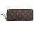 Louis Vuitton Monogram Clemence Zippy Wallet Schwarz