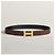 Hermès Buckle Gold Matte Reversible Men's Leather Belt Black Chocolate Golden - view 3