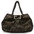 Fendi Bolsa de ombro com corrente larga Juka Mia Marrom