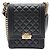 Chanel Bolso Boy con solapa vertical de piel de cordero Negro