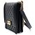 Chanel Bolso Boy con solapa vertical de piel de cordero Negro - vista 2