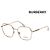 Burberry Brillengestell Polygon Luxus Mode Leicht Goldenes Gestell Täglich Orange