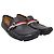 Gucci Mocassino da guida Black Silver Web Bee Tab Nero