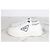 Prada Baskets en gabardine de nylon avec logo triangle Blanc - vue 4