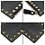 Valentino Schwarzes Leder-Kartenetui mit Gold-Rockstud-Reißverschluss - Ansicht 9