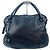 Borsa Tote in pelle nera con Gancini argento Salvatore Ferragamo