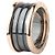 Bulgari Pink Gold Ceramic Ring Size