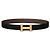 Hermès Reversible Leather Belt with Buckle Black Chocolate Gold Matte Golden