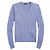Ralph Lauren Pima-Baumwoll-Strick mit V-Ausschnitt und Pony-Logo-Stickerei Blau
