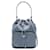 Prada Borsa a secchiello Duet Re-Nylon Blu - vista 4