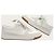 Prada Baskets triangle en daim blanc - vue 5