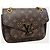 Louis Vuitton Pochette con hebilla Monogram Castaño - vista 3