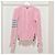 Thom Browne Strickjacke aus Wolle mit Zopfmuster Pink - Ansicht 3