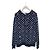 Louis Vuitton Navy Monogram Full Towel Knit Hoodie Blau