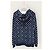 Louis Vuitton Navy Monogram Full Towel Knit Hoodie Blau - Ansicht 4